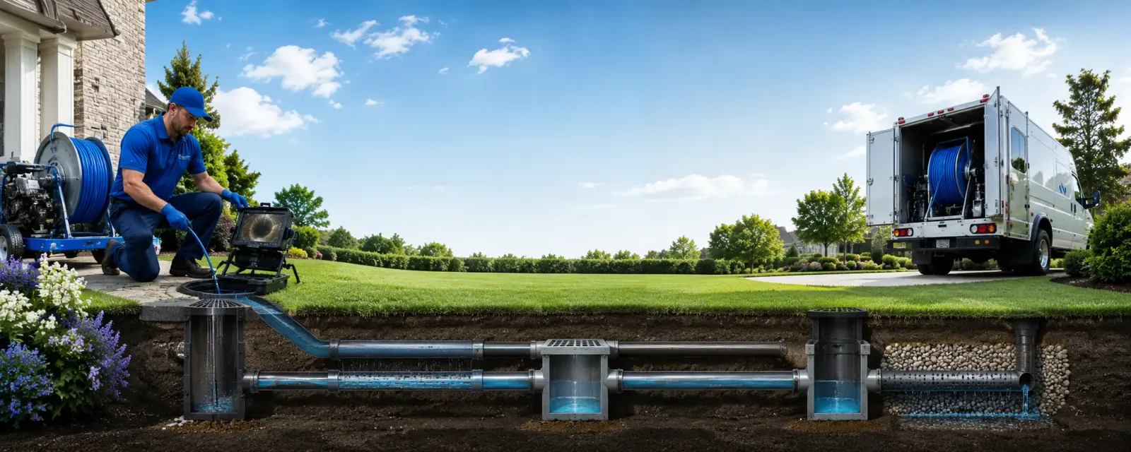 Outdoor drain cleaning information for Tram, KY